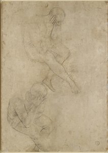 Verso: Due studi di un uomo anziano, WA1846.210 da Raffaello Sanzio Raphael